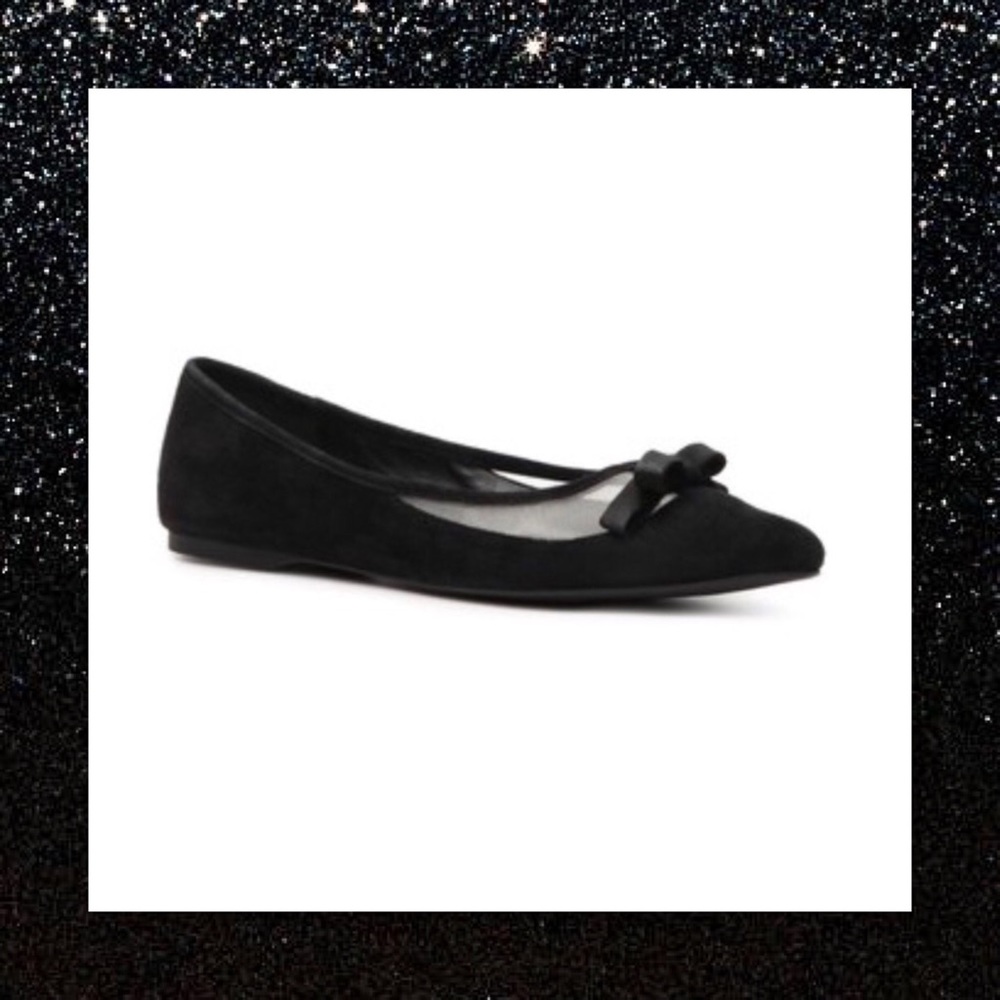 JUST IN🆕NIB BCBG Black Suede Flats MSRP $79 - Picture 2 of 6